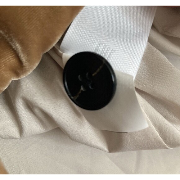 Banana Republic Slouchy Velvet Blazer Jacket 10 Gold Burnished Marshmallow - Picture 9 of 9